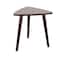 Dark Brown Mango Wood Modern Accent Table